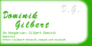 dominik gilbert business card